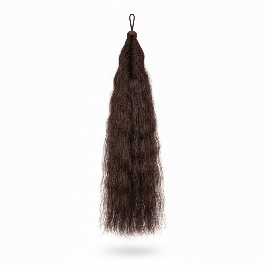 Fake Horse Tail Extension - 90 cm - Chestnut Dark