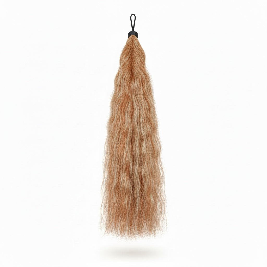 Fake Horse Tail Extension - 90 cm - Chestnut & Flaxen
