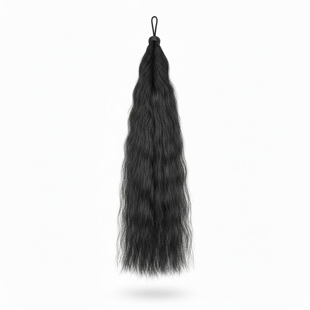 Fake Horse Tail Extension - 90 cm - DK Grey